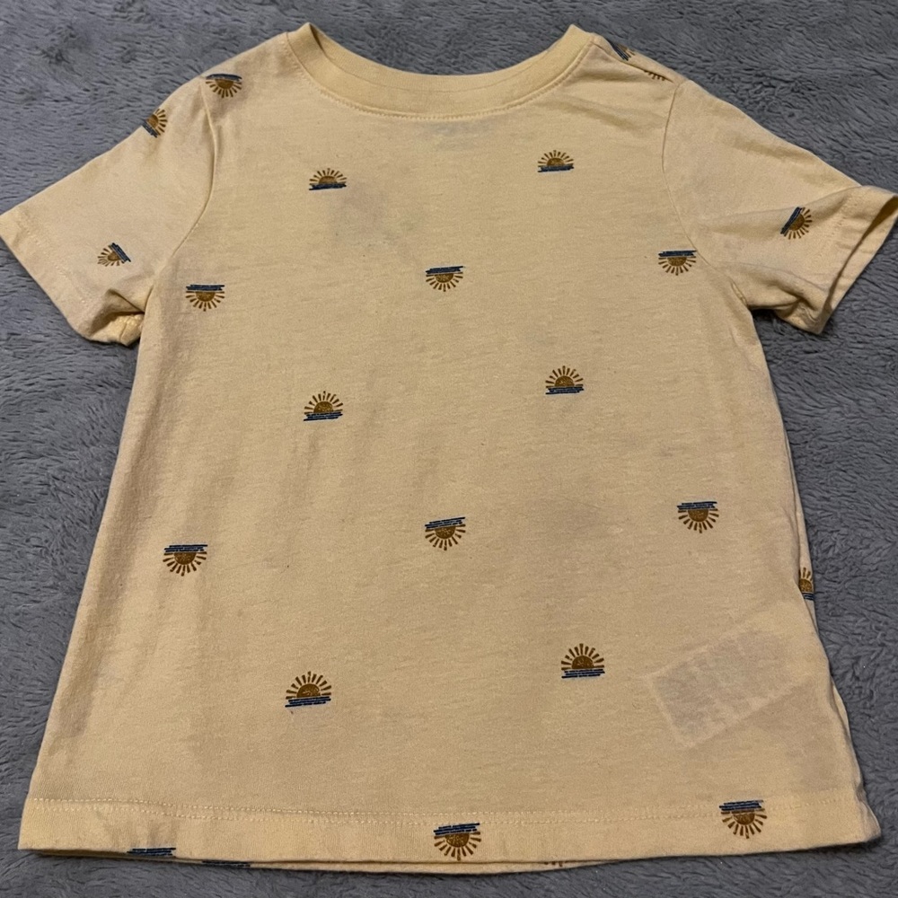 OLD NAVY 3T T-SHIRT W SUNS Pastel Yellow